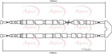 APEC Brake Cable CAB1502
