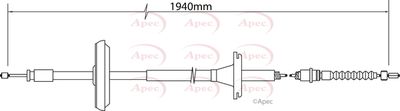 APEC Brake Cable CAB1396