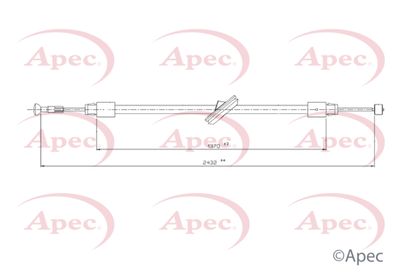 APEC Brake Cable Centre CAB1761