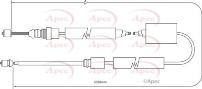 APEC Brake Cable CAB1370