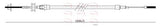 APEC Brake Cable Front CAB1754