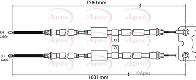 APEC Brake Cable CAB1126
