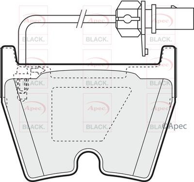APEC Front Brake Pads PAD1378B