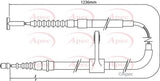 APEC Brake Cable CAB1003