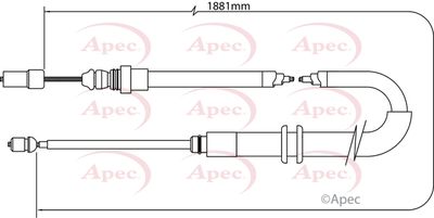 APEC Brake Cable CAB1382