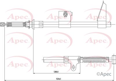 APEC Brake Cable CAB1563