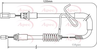 APEC Brake Cable CAB1192