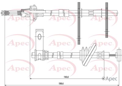 APEC Brake Cable CAB1414