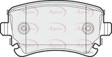 APEC Rear Brake Pads PAD1529