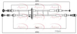 APEC Gear Control Cable CAB7028