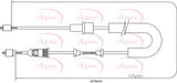 APEC Brake Cable CAB1376