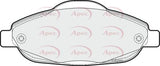 APEC Front Brake Pads PAD1609