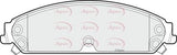 APEC Front Brake Pads PAD1557