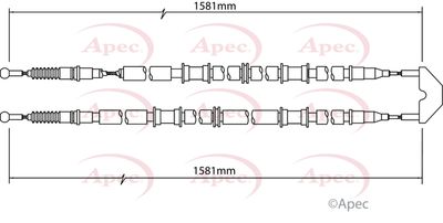 APEC Brake Cable CAB1456