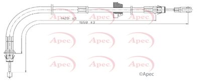 APEC Brake Cable Front/Lr CAB1783