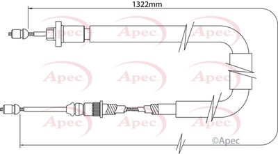 APEC Brake Cable CAB1544