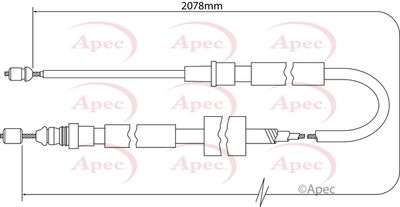 APEC Brake Cable CAB1380