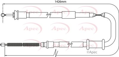 APEC Brake Cable CAB1094