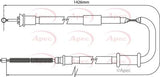APEC Brake Cable CAB1094