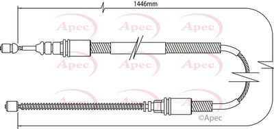 APEC Brake Cable CAB1074