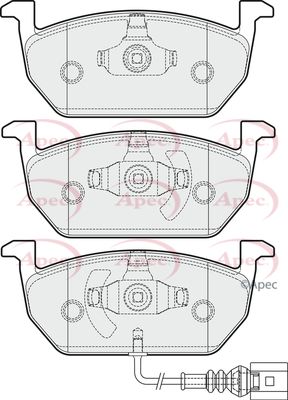 APEC Front Brake Pads PAD2028