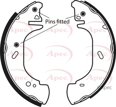 APEC Brake Shoes SHU629