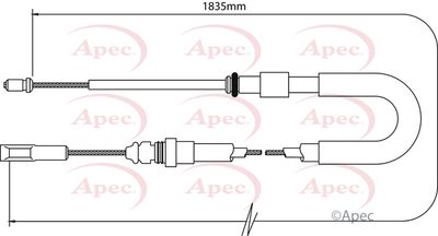 APEC Brake Cable CAB1052