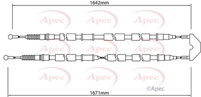 APEC Brake Cable CAB1459