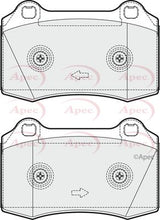 APEC Front Brake Pads PAD1661