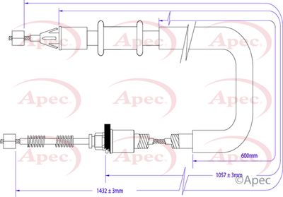 APEC Brake Cable CAB1373
