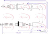 APEC Brake Cable CAB1373
