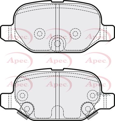 APEC Rear Brake Pads PAD2058