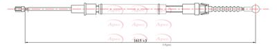 APEC Brake Cable CAB1603