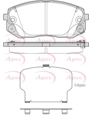 APEC Front Brake Pads PAD2348