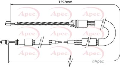 APEC Brake Cable CAB1076