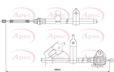APEC Brake Cable CAB1568