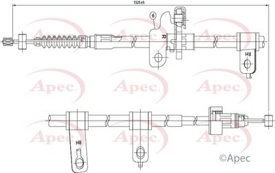 APEC Brake Cable CAB1086