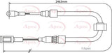APEC Brake Cable CAB1283