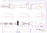 APEC Brake Cable CAB1365