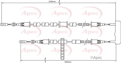 APEC Brake Cable CAB1395
