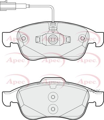 APEC Front Brake Pads PAD1795