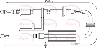 APEC Brake Cable CAB1268