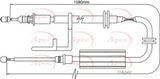 APEC Brake Cable CAB1268