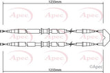 APEC Brake Cable CAB1464