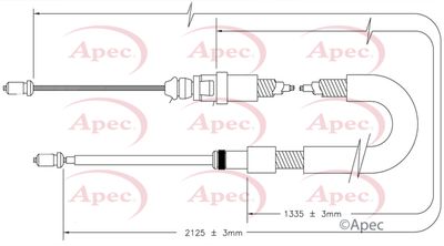 APEC Brake Cable CAB1590