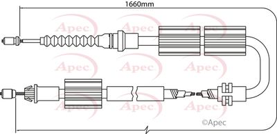 APEC Brake Cable CAB1246