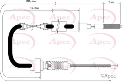 APEC Brake Cable CAB1527