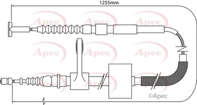 APEC Brake Cable CAB1006
