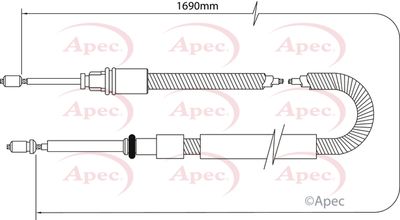 APEC Brake Cable CAB1044