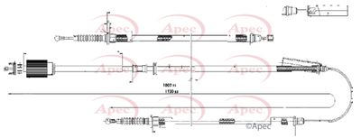 APEC Brake Cable CAB1659
